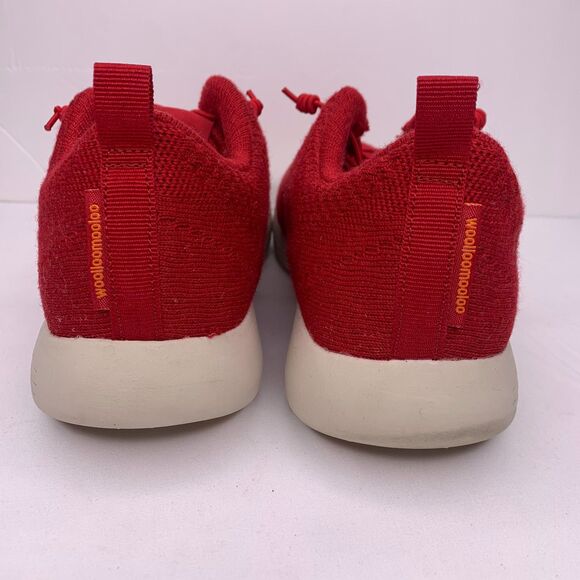 Woolloomooloo Sneakers Tennis Shoes Belmont Merino Wool‎ Red Fits sizes 9.5-10 - Picture 5 of 11